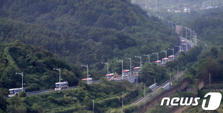 동해선 육로. 2018.8.26/뉴스1 ⓒ News1 고재교 기자
