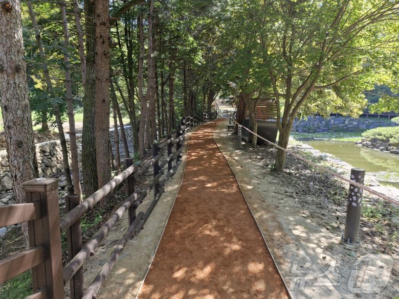 '걷기 여행' 열풍에 발맞춰 전북자치도가 도내 전 시군에 조성 중인 '맨발걷기길' 모습.(전북자치도 제공)/뉴스1