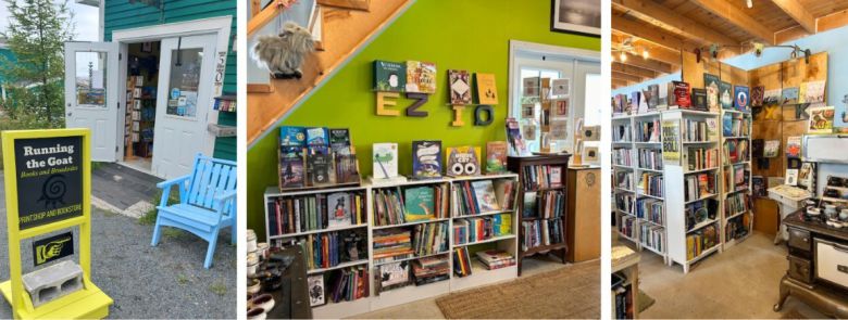'Running the Goat'라는 이름의 이 독립 서점은 뉴펀들랜드 래브라도주 토스 코브에 있는 서점으로 주인이 엄선한 큐레이트 책과, 인쇄소도 함께 운영하며 책 판매와 출판을 함께 하고 있다. 2024. 12. 29/ <출처: 캐나다 독립서점 협회 >