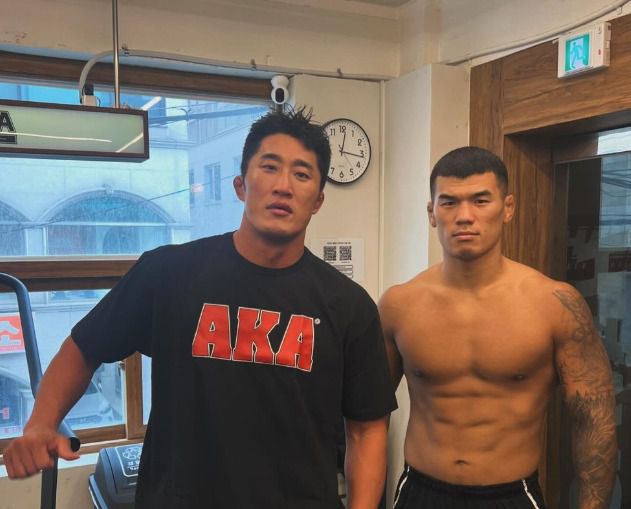 김동현(왼쪽)과 고석현.(김동현 SNS 캡처)