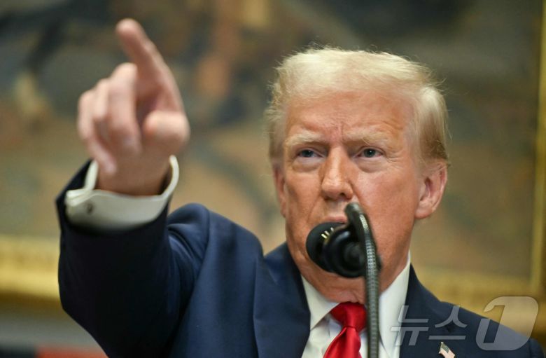 도널드 트럼프 미국 대통령. 2025.01.22 ⓒ AFP=뉴스1 ⓒ News1 우동명 기자