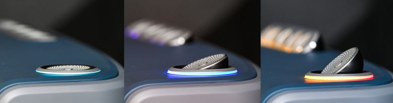 현대모비스가 개발한 무빙 스피커가 롤러블 디스플레이의 움직임에 맞춰 회전하는 모습(현대모비스 제공). 2025.02.12.