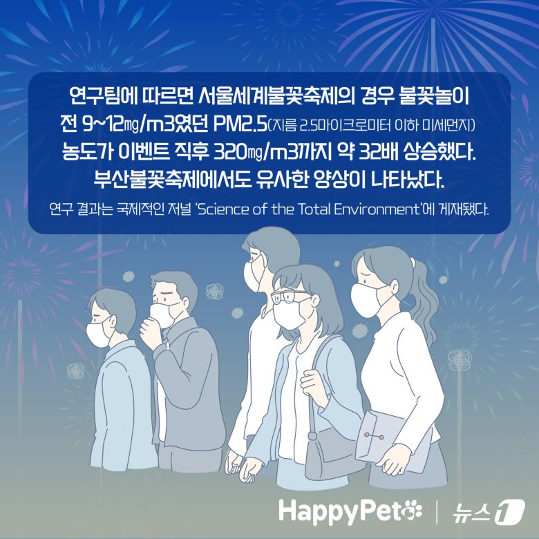 불꽃놀이 펫카드 ⓒ 뉴스1