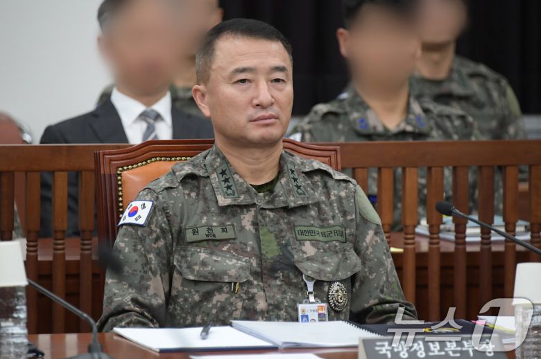 원천희 국방정보본부장. 2024.10.30/뉴스1 ⓒ News1 국회사진취재단