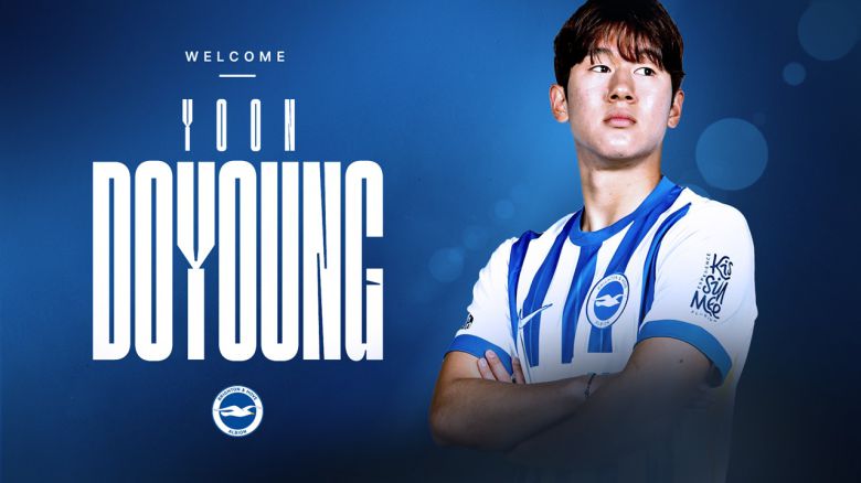 윤도영이 브라이턴과 2030년 6월까지 계약을 맺었다. (브라이턴 홈페이지 캡처)