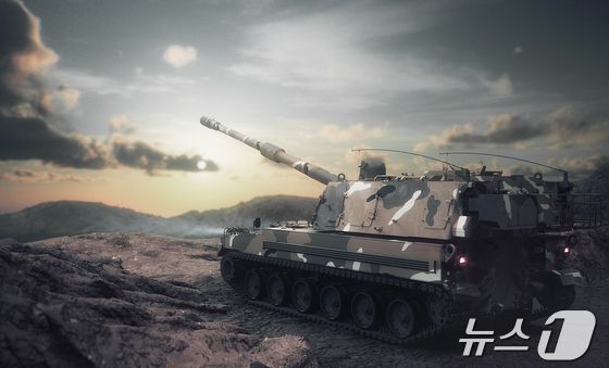 한화에어로스페이스의 K9 자주포.(한화에어로스페이스 제공)