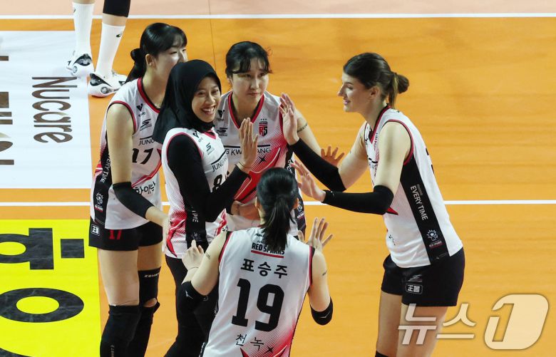 흥국생명에 도전하는 정관장. /뉴스1 DB ⓒ News1 박세연 기자