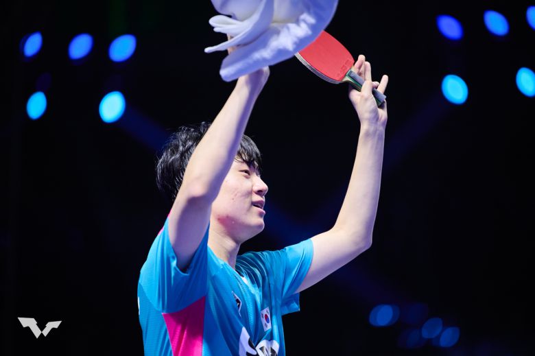 남자 단식에서 우승한 오준성(WTT 제공)