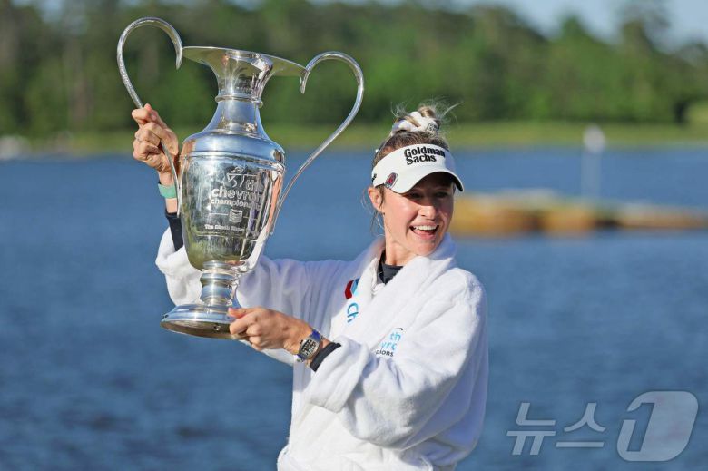 대회 2연패에 도전하는 넬리 코다(미국). ⓒ AFP=뉴스1