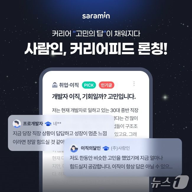 사람인 '커리어피드' 서비스(사람인 제공)