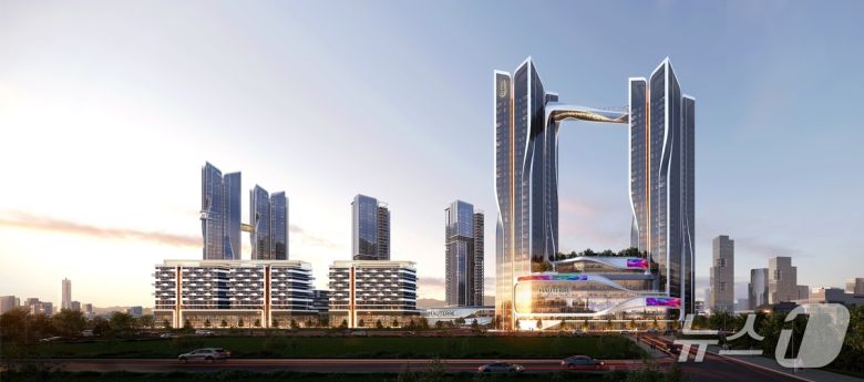 용산정비창 전면1구역 예상 조감도 (포스코이앤씨 제공)