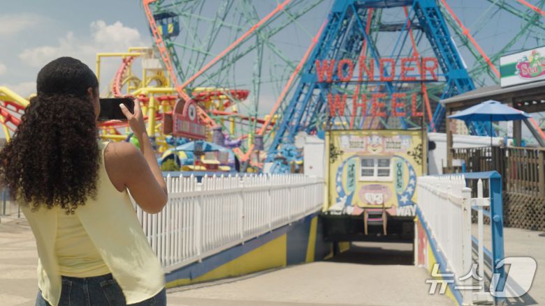 코니 아일랜드 사이클론의 '원더 휠'(미국관광청 제공)