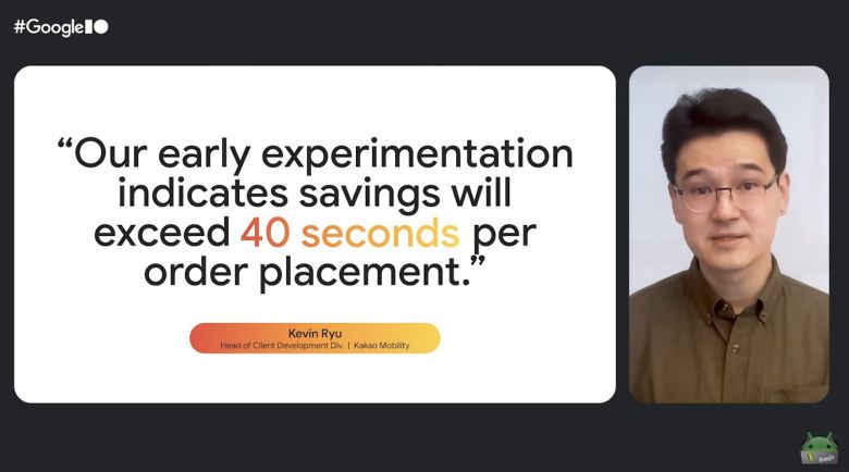 구글 IO 2025의 'AI 기술 세션' 카카오모빌리티 발표 화면 (카카오모빌리티 제공)