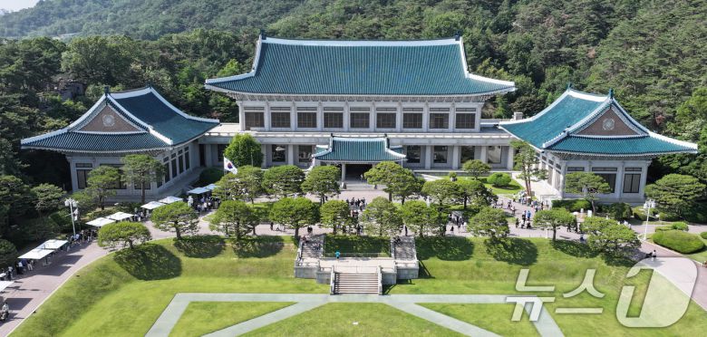 청와대가 다시 대통령 집무실로 변경될 예정인 가운데 이재명 제21대 대통령은 당분간 용산 대통령실을 집무실로 사용한다.  2025.6.3/뉴스1 ⓒ News1 박지혜 기자