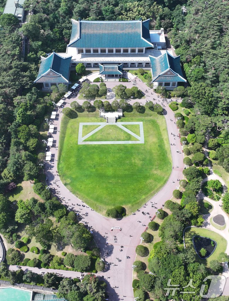 청와대가 다시 대통령 집무실로 변경될 예정인 가운데 이재명 제21대 대통령은 당분간 용산 대통령실을 집무실로 사용한다. 2025.6.3/뉴스1 ⓒ News1 박지혜 기자