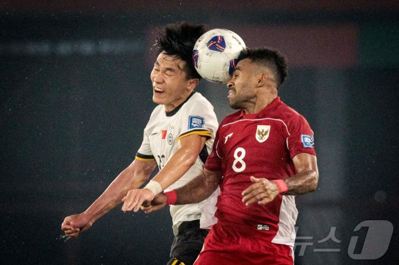 중국이 인도네시아에 패해 2026 북중미 월드컵 본선 진출 실패가 확정됐다.ⓒ AFP=뉴스1