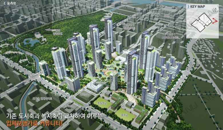 사진은 분당 시범단지(우성, 현대) 선도지구 ANU 조감도. 해당 조감도는 주민설명회를 위한 초기 기획 자료로, 추후 사업 진행 시 조합 및 인허가 협의에 따라 변경될 수 있음.(한국자산신탁 제공)