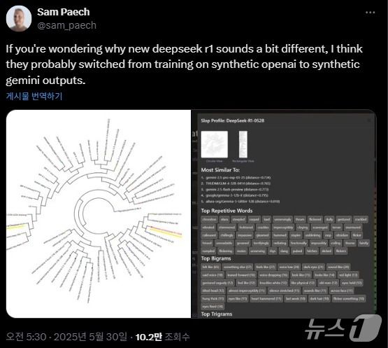 샘 페이크(Sam Paech) 호주 멜버른 인공지능 개발자 X(옛 트위터) 갈무리