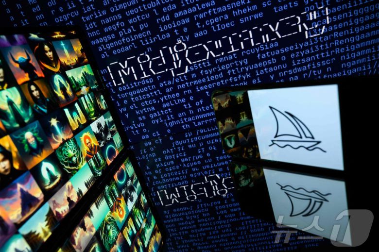 인공지능(AI) 이미지 생성 플랫폼 미드저니. ⓒ AFP=뉴스1 ⓒ News1 김예슬 기자