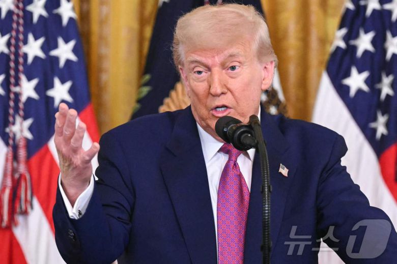 도널드 트럼프 미국 대통령 2025.06.12 ⓒ AFP=뉴스1 ⓒ News1 류정민 특파원