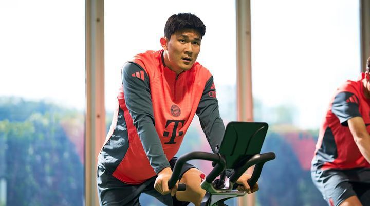클럽월드컵을 앞두고 훈련 중인 김민재(바이에른 뮌헨 제공)