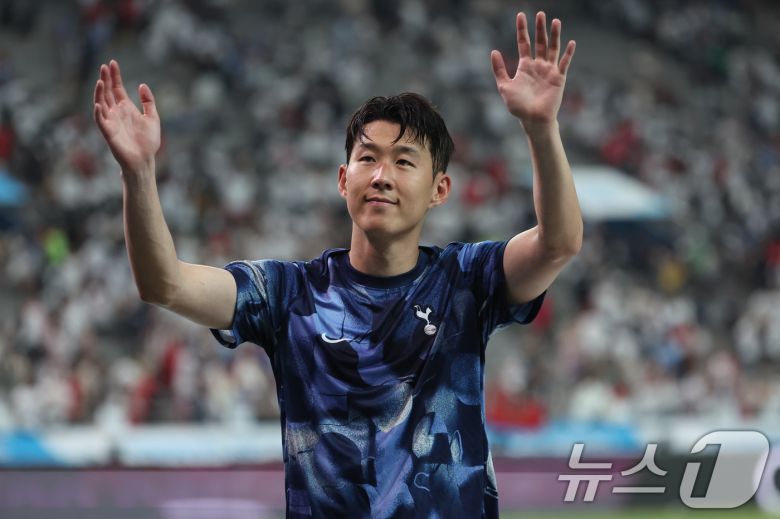 지난해 쿠팡플레이시리즈 일정으로 방한한 손흥민. 2024.8.3/뉴스1 ⓒ News1 박지혜 기자