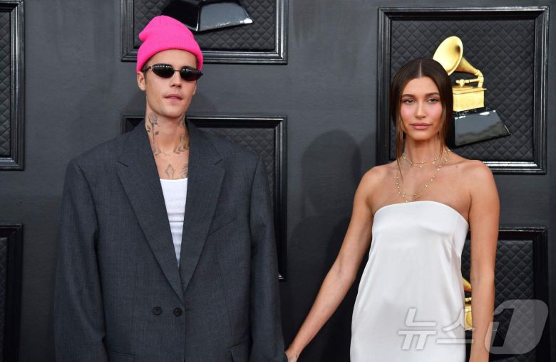 저스틴 비버와 헤일리 비버 ⓒ AFP=뉴스1