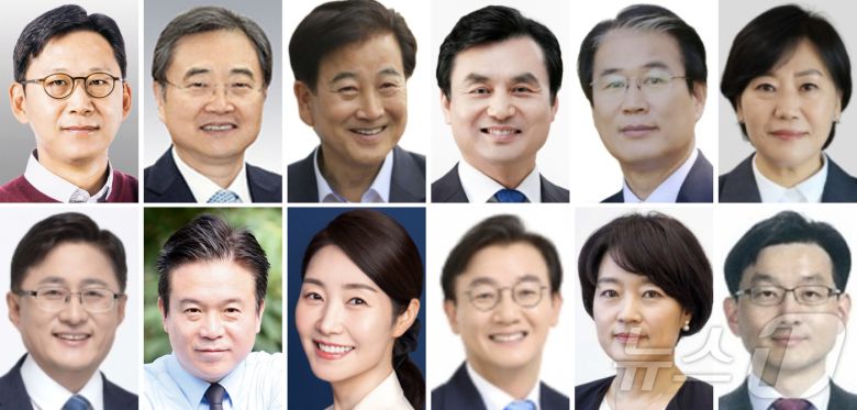 사진 왼쪽 첫 번째부터 과학기술정보통신부 장관 후보자에 지명된 배경훈 LG AI연구원장, 외교부 장관에 지명된 조현 전 외교부 주유엔대한민국 대표부 특명전권대사, 통일부 장관 후보자에 지명된 정동영 더불어민주당 의원, 국방부 장관 후보자에 지명된 안규백 더불어민주당 의원, 국가보훈부 장관에 지명된 권오을 대한민국헌정회 부회장, 농림축산식품부 장관에 유임된 송미령 장관, 환경부 장관 후보자에 지명된 김성환 더불어민주당 의원, 고용노동부 장관 후보자에 지명된 김영훈 부산지방노동위원회 공익위원, 여성가족부 장관 후보자에 지명된 강선우 더불어민주당 의원, 해양수산부 장관 후보자에 지명된 전재수 더불어민주당 의원, 중소벤처기업부 장관 후보자에 지명된 한성숙 전 네이버 대표이사, 국무조정실장에 지명된 윤창렬 LG글로벌 전략개발원장. (대통령실 제공. 재판매 및 DB 금지) 2025.6.23/뉴스1 ⓒ News1 이재명 기자