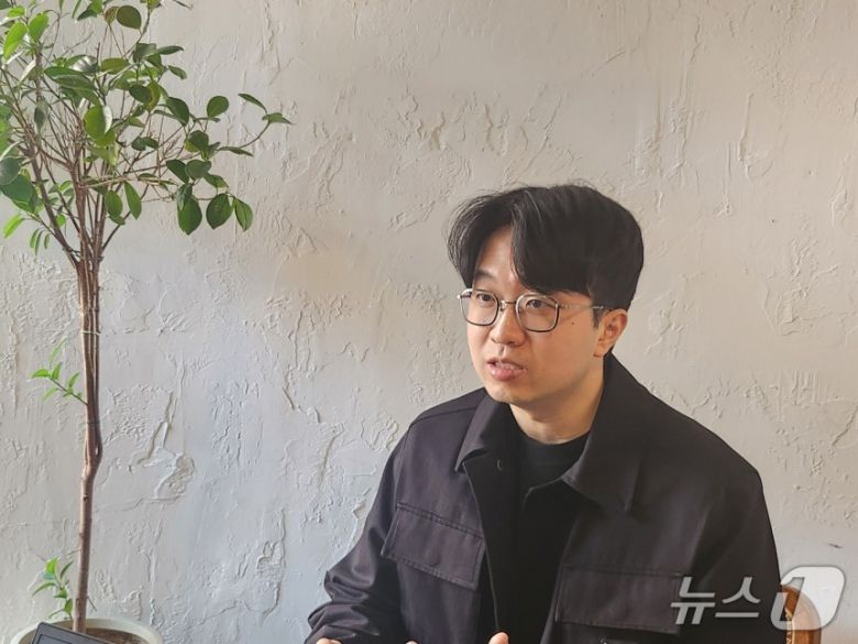 모리타 준 퍼플렉시티 아시아태평양 대표가 뉴스1과 인터뷰하고 있다. 2025.4.16