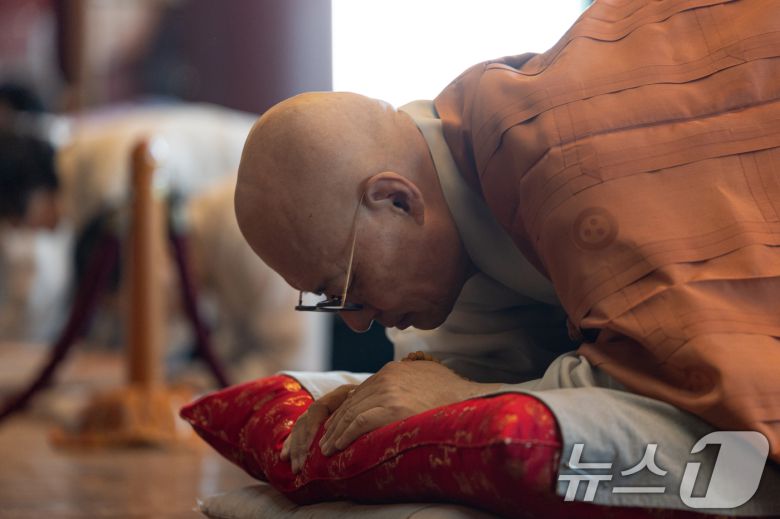 취임 천일을 맞은 대한불교조계종 총무원장 진우스님 / 뉴스1 ⓒ News1 이승배 기자