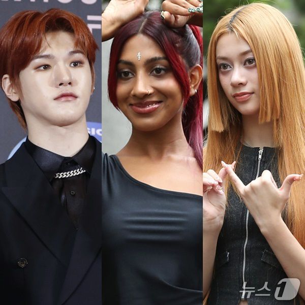 (왼쪽부터) 저스트비 배인, 캣츠아이 라라, 메간/뉴스1 DB