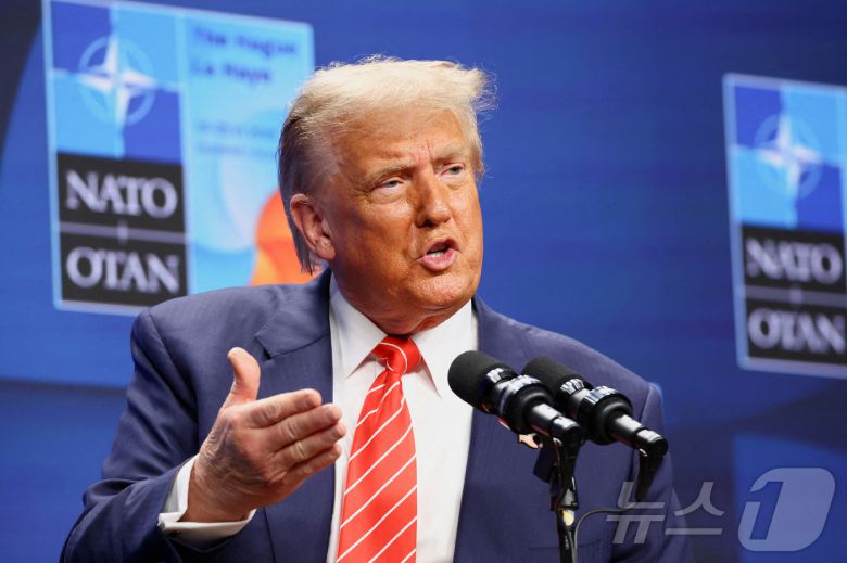 도널드 트럼프 미국 대통령. 2025.06.25 ⓒ 로이터=뉴스1 ⓒ News1 김예슬 기자