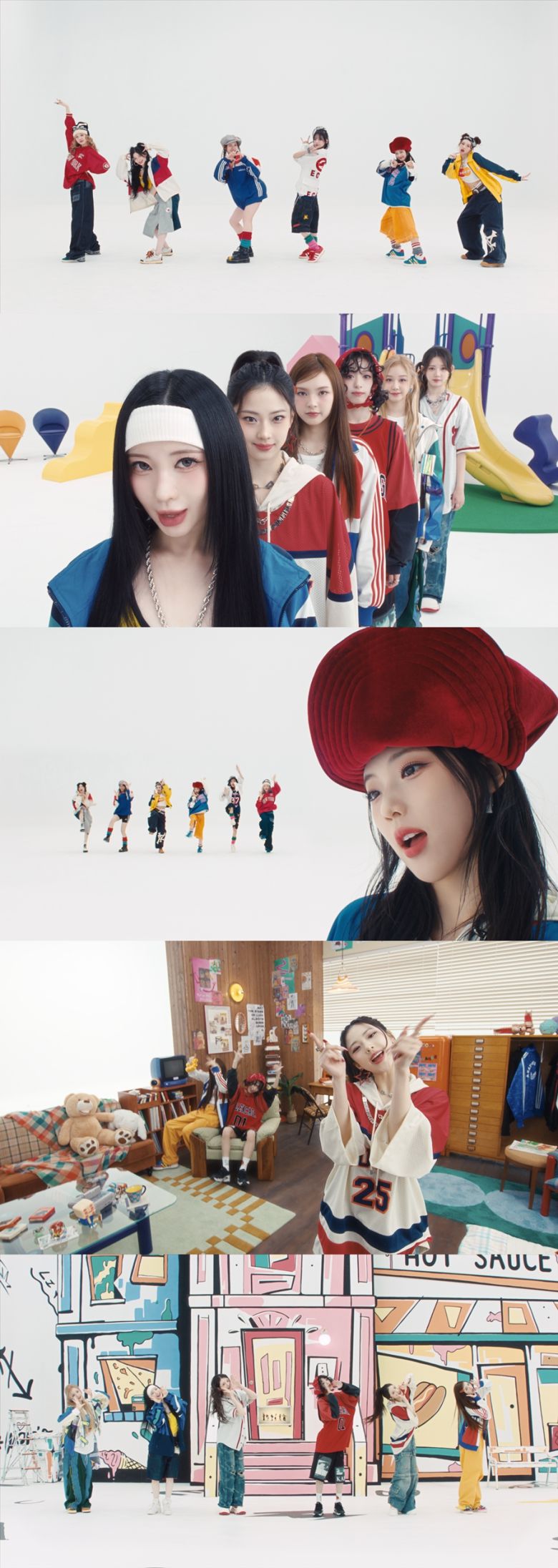 베이비몬스터 '핫소스' 뮤직비디오 영상 갈무리