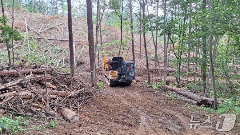임업용 로봇 자율 주행(산림청 국립산림과학원 제공.재판매 및 DB 금지)/뉴스1