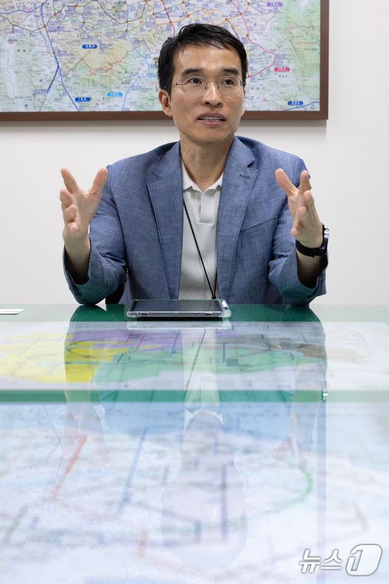 신창훈 지하철경찰대 지하철안전계장이 2일 서울 성동구 왕십리역 지하철경찰대에서 뉴스1과 인터뷰하고 있다. 2025.7.2 ⓒ 뉴스1 이승배 기자