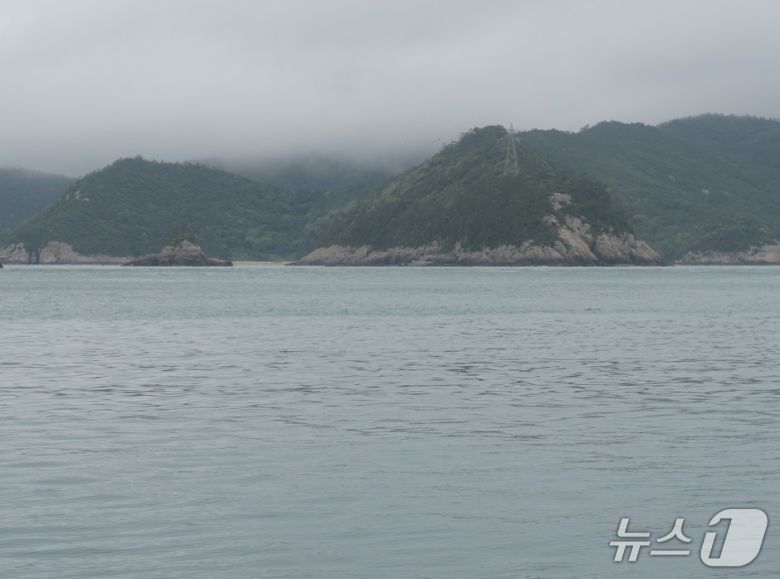 죽항도 건너편, 봉홧불을 피우던 신전리 목끝. 2025.7.11/뉴스1 ⓒ News1 조영석 기자