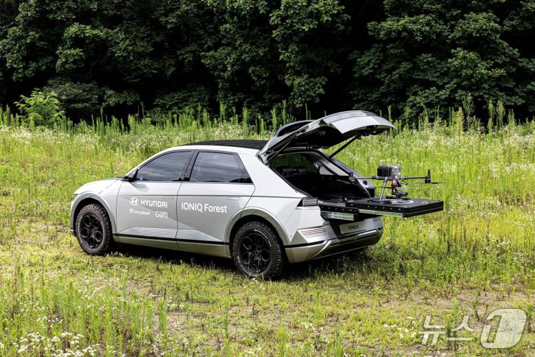 '아이오닉 5 모니터링 드론 스테이션'(현대차 제공)