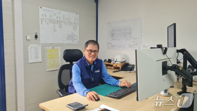 싱가포르 ITTC 현장을 이끈 현정원 GS건설 소장/ 뉴스1 ⓒ News1 오현주 기자