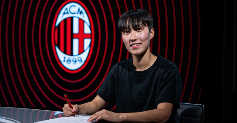 AC밀란 위민에 입단한 박수정(AC밀란 홈페이지 캡처)