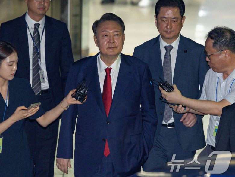 12·3 비상계엄과 관련해 특검 수사를 받는 윤석열 전 대통령. 2025.7.9/뉴스1 ⓒ News1 사진공동취재단