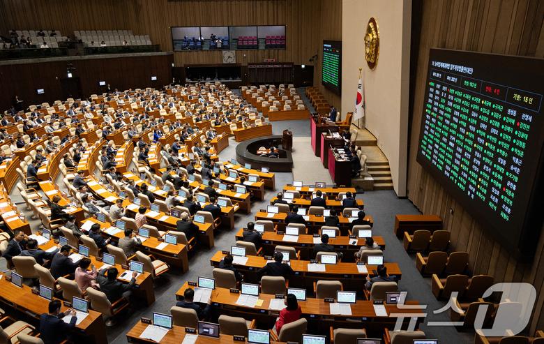 국회 본회의장 모습. 2025.7.23/뉴스1 ⓒ News1 유승관 기자