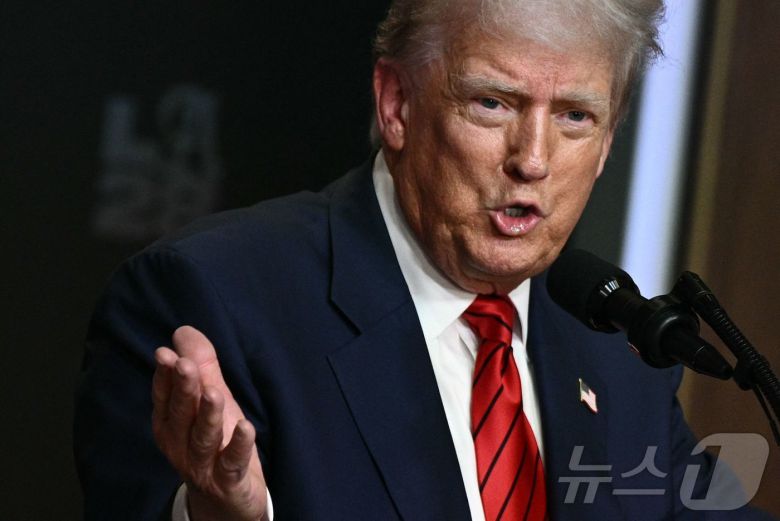 도널드 트럼프 미국 대통령. 2025.08.05. ⓒ AFP=뉴스1 ⓒ News1 류정민 특파원