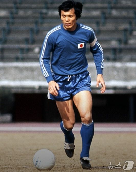 일본 축구 A매치 역대 최다 골 가마모토씨가 별세했다.(JFA 제공)