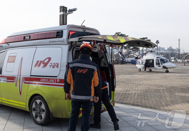 경기도 수원시에 위치한 아주대학교병원 권역외상센터.  2025.1.1/뉴스1 ⓒ News1 이재명 기자