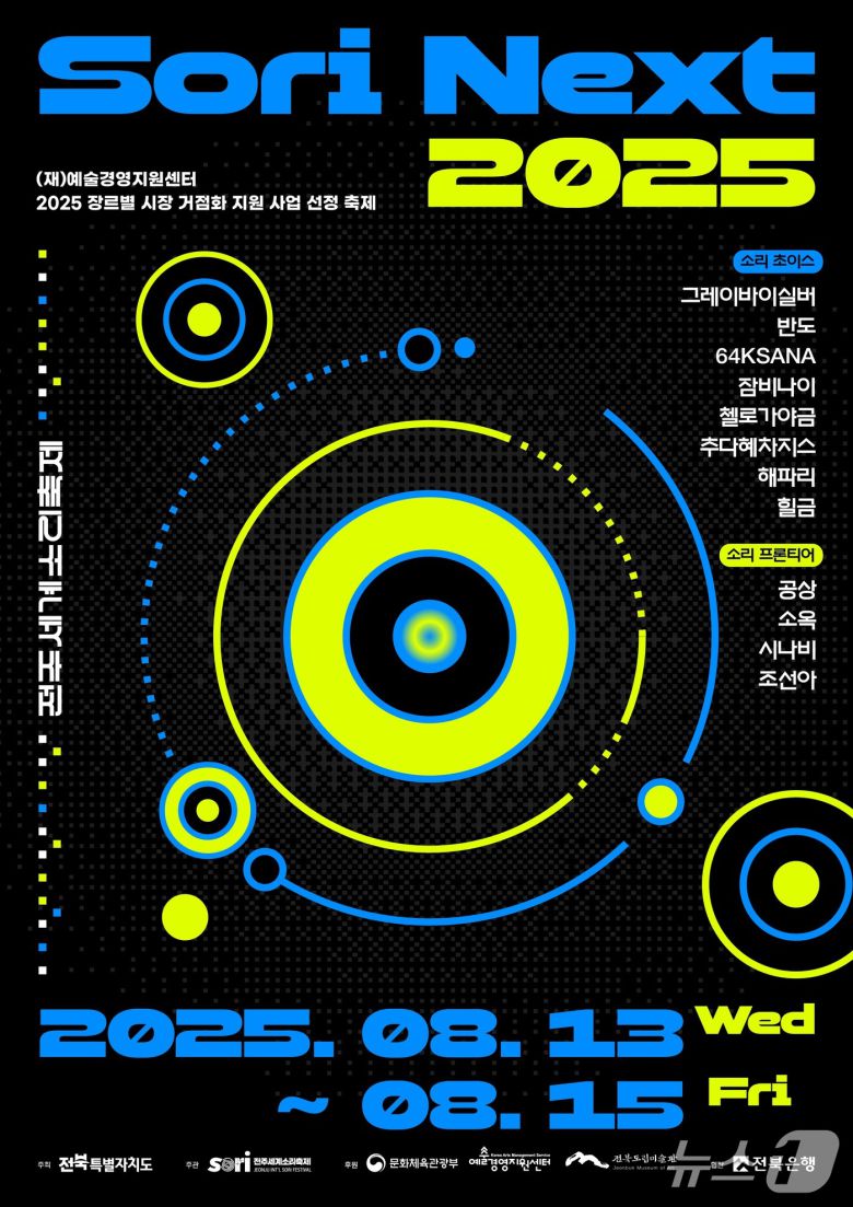 소리넥스트 포스터.(전주세계소리축제 제공. 재판매 및 DB금지)