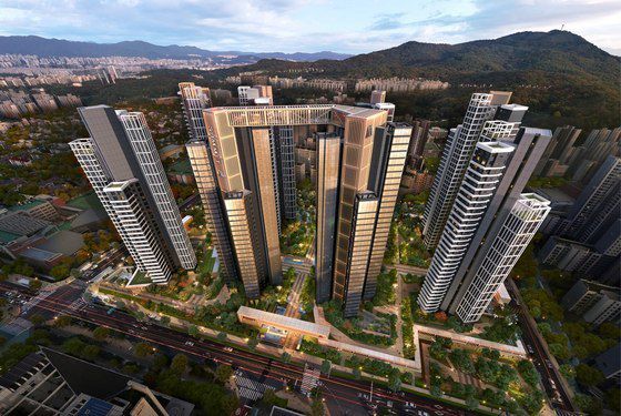 대우건설이 개포우성7차 재건축조합에 제안한 써밋 프라니티 조감도(대우건설 제공).뉴스1 ⓒ News1