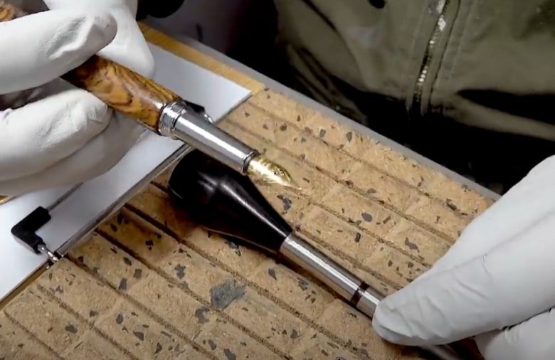 제나일의 만년필 제작 수공예 과정(제나일 홈페이지 갈무리)