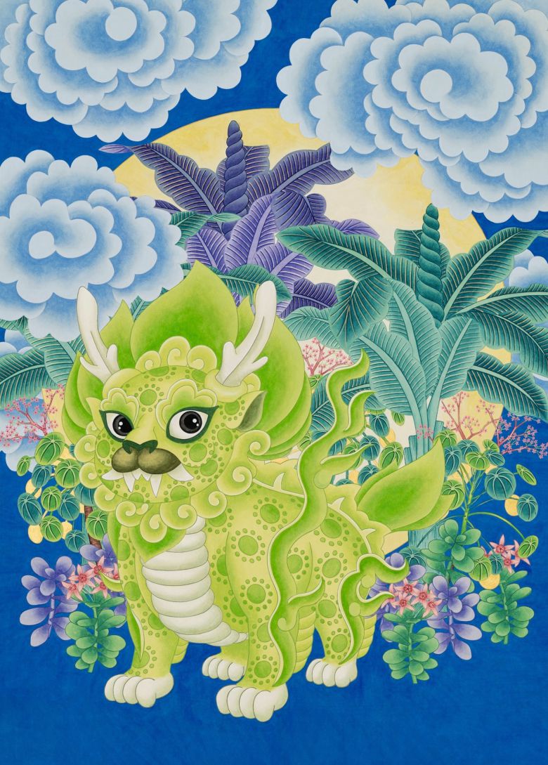 백은경 Haetion 해티온 60x85cm 한지에 채색 2025 (하랑갤러리 제공)