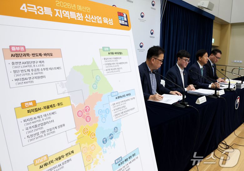 구윤철 부총리 겸 기획재정부 장관이 지난 28일 세종시 정부세종청사 중앙동에서 열린 2026년 예산안 및 2025-2029 국가재정운용계획을 발표하고 있다.2025.8.29/뉴스1