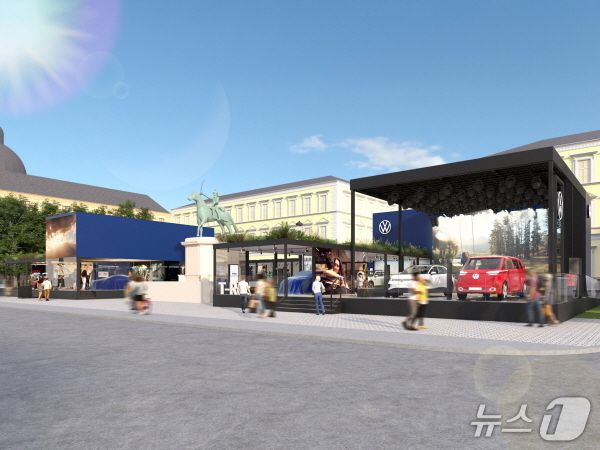 폭스바겐의 IAA 2025 체험형 전시관 조감도.(폭스바겐그룹 제공)